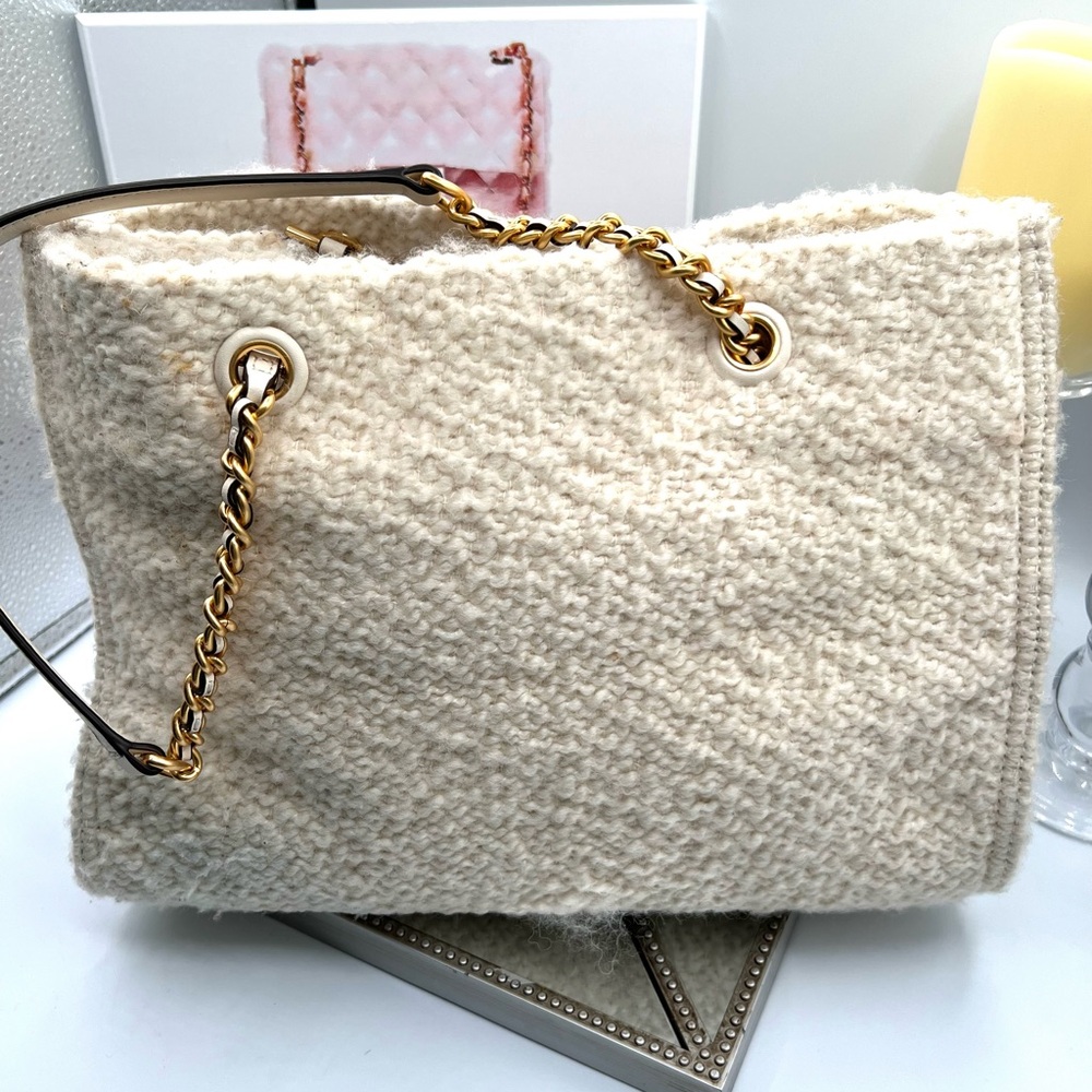 Tory Burch Ella Boucle Tote Bag - Picture 6 of 13